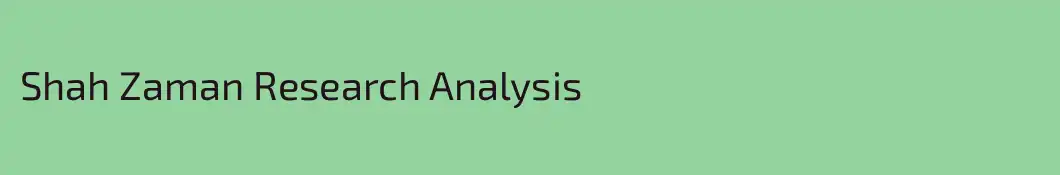 Shah Zaman Research Analysis 